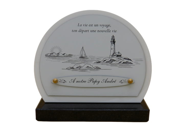 Plaque funéraire Mer demi-lune – Image 7