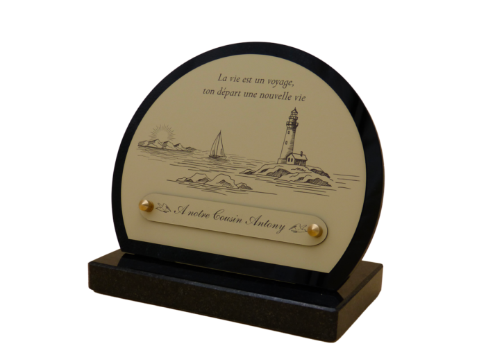 Plaque funéraire Mer demi-lune – Image 6